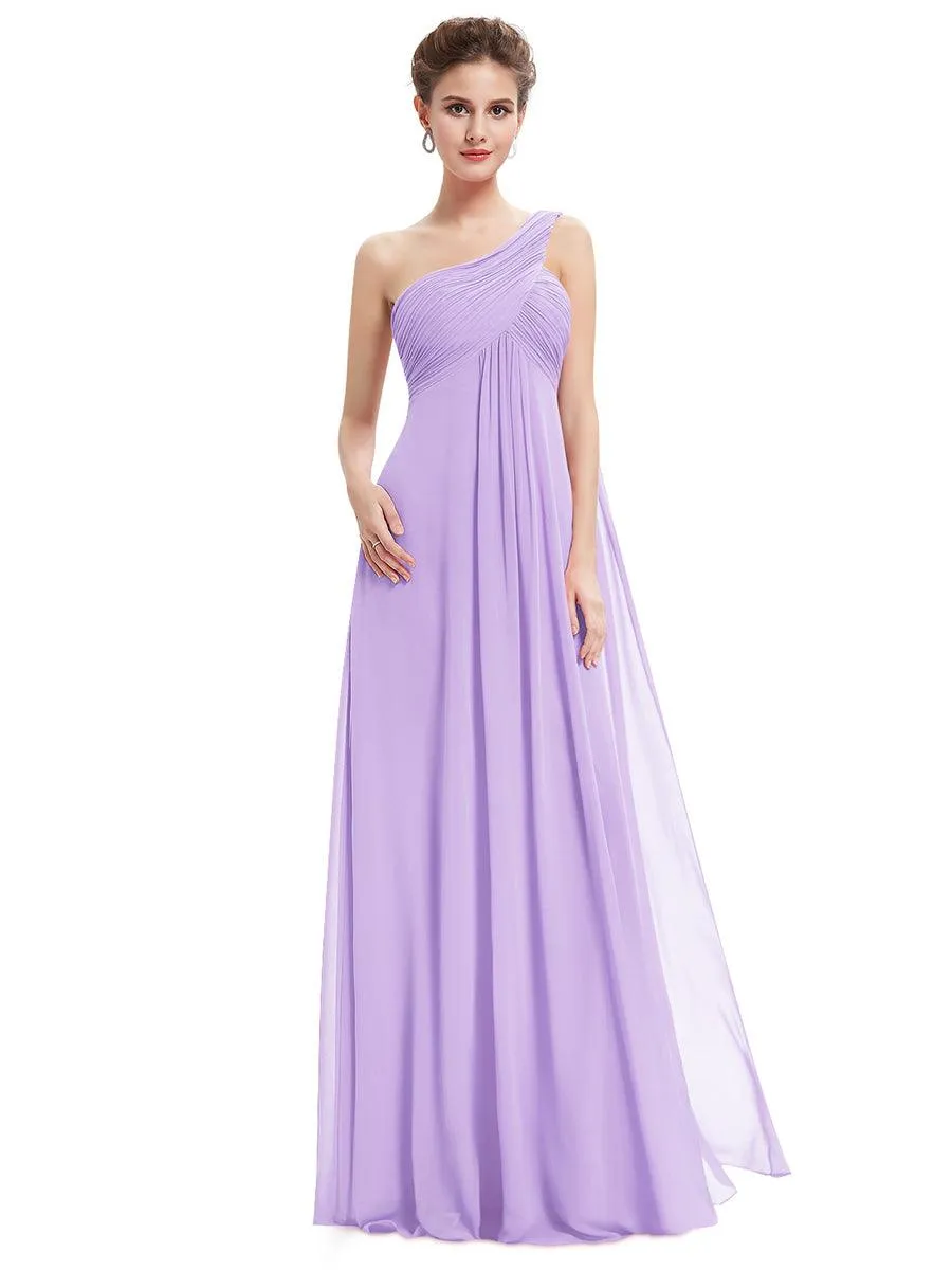 Taille personnalisée Robes de Soirée élégante Chiffon avec Une épaule pour Femmes