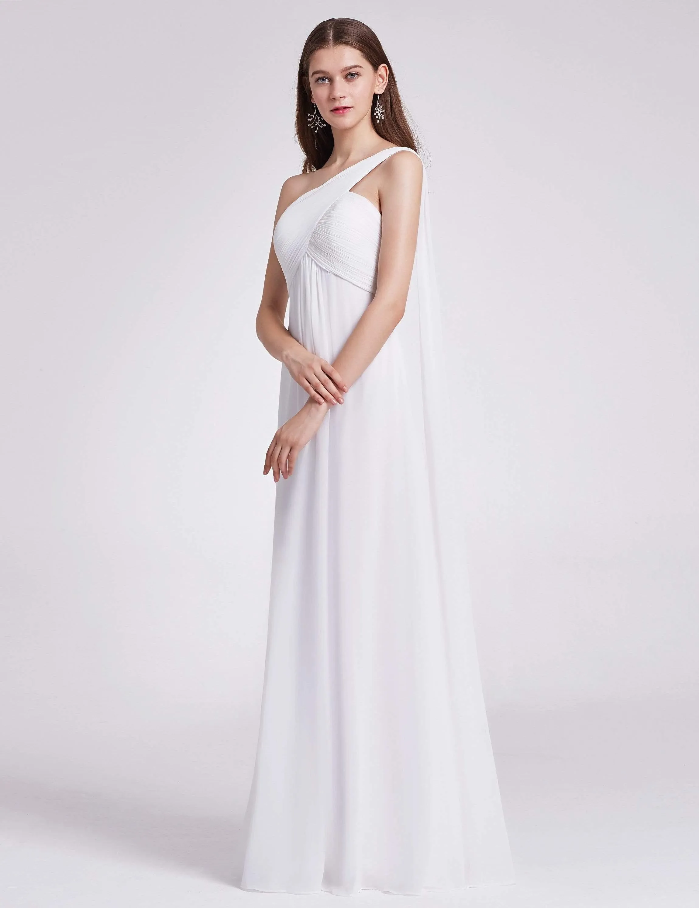 Taille personnalisée Robes de Soirée élégante Chiffon avec Une épaule pour Femmes