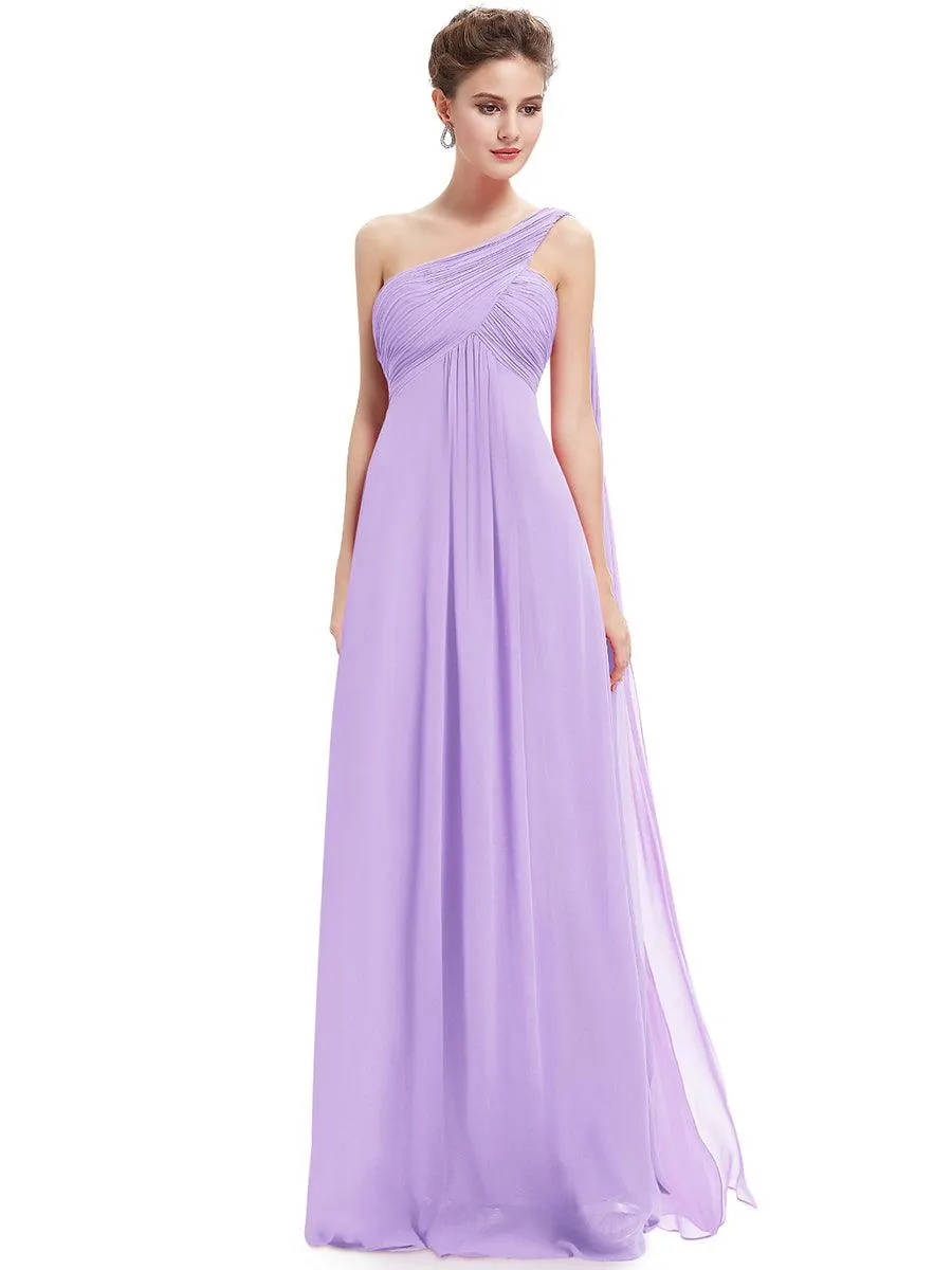 Taille personnalisée Robes de Soirée élégante Chiffon avec Une épaule pour Femmes