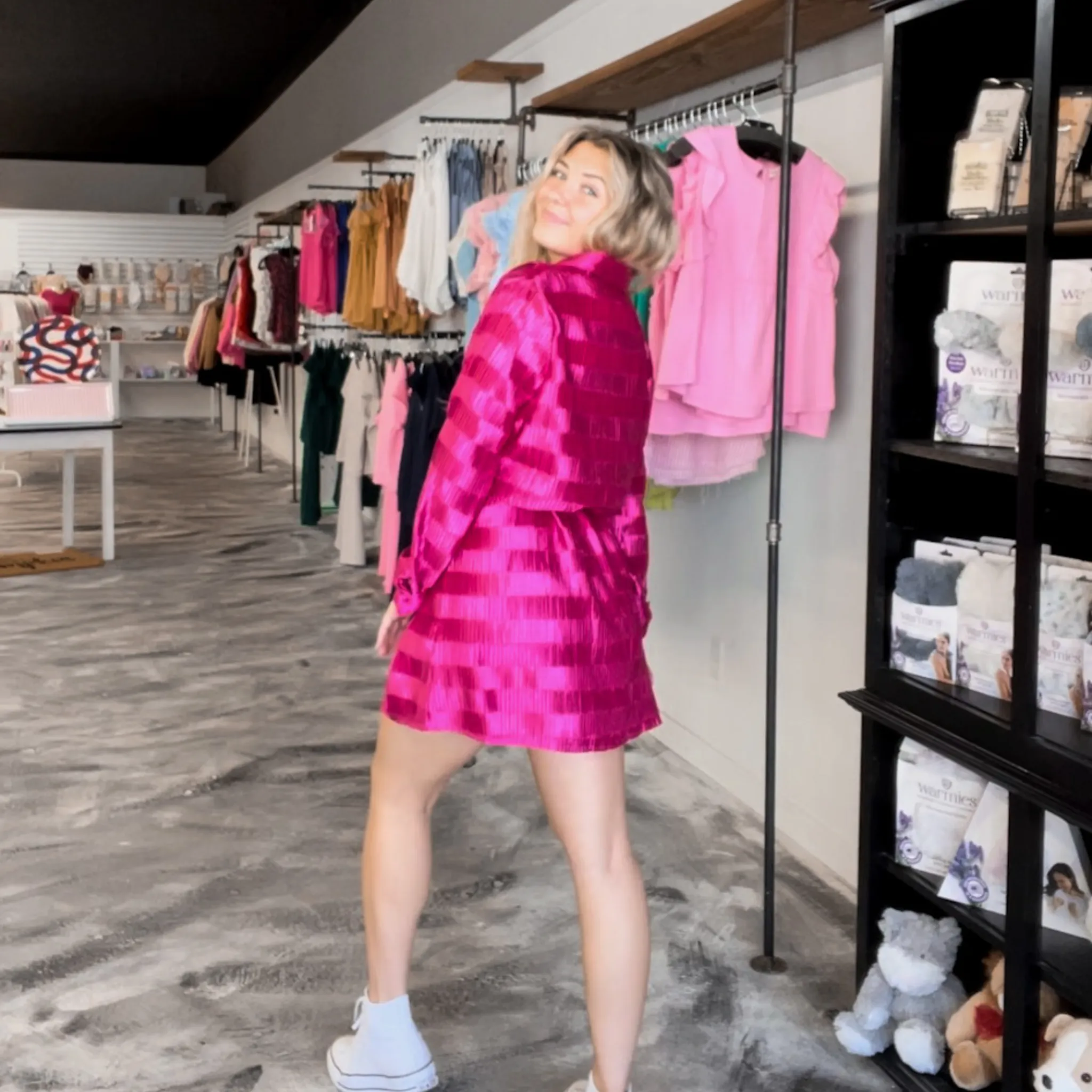 Take It Easy Satin Dress