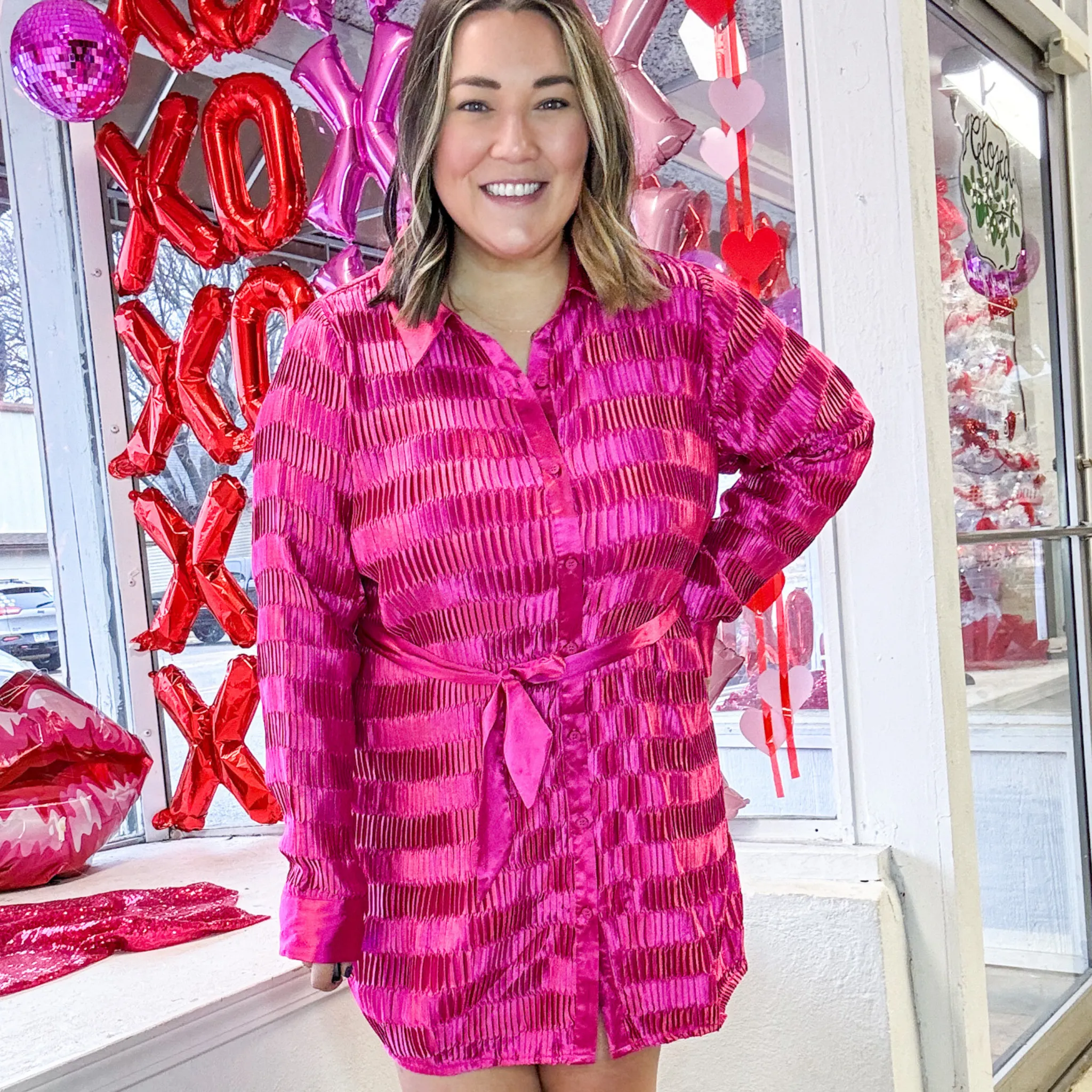 Take It Easy Satin Dress