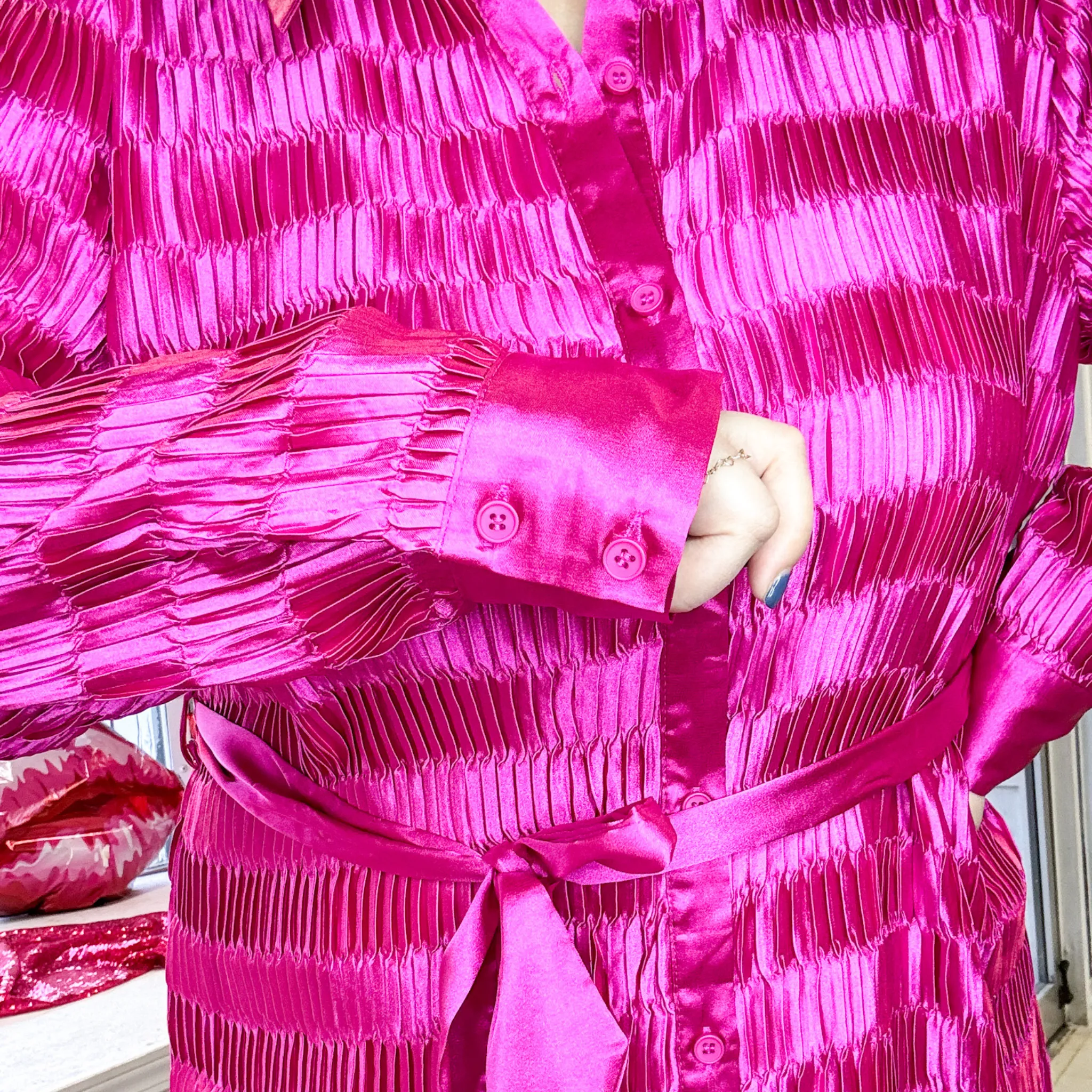 Take It Easy Satin Dress