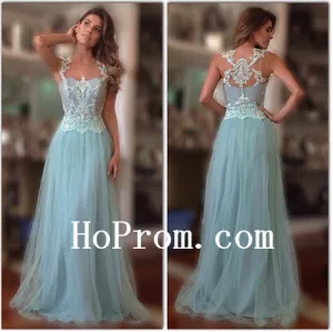 Tulle Chiffon Prom Dresses,A-Line Prom Dress,Evening Dresses
