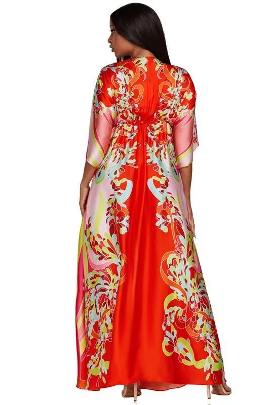 VIVRANT FLOWEY MAXI DRESS