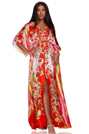 VIVRANT FLOWEY MAXI DRESS