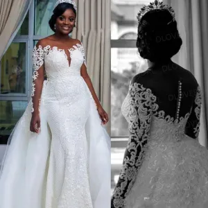white wedding dresses boho 2020 off the shoulder Lace Applique beaded elegant detachable skirt wedding gowns 2021