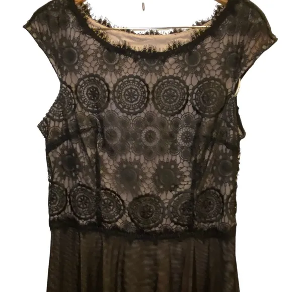 Women’s Alexia Admor black cocktail dress w lace bodice sz XL
