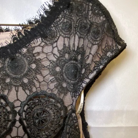 Women’s Alexia Admor black cocktail dress w lace bodice sz XL