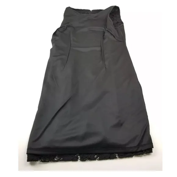 Women’s Black Crochet Eyelet Lace Sleeveless Work Cocktail Dress