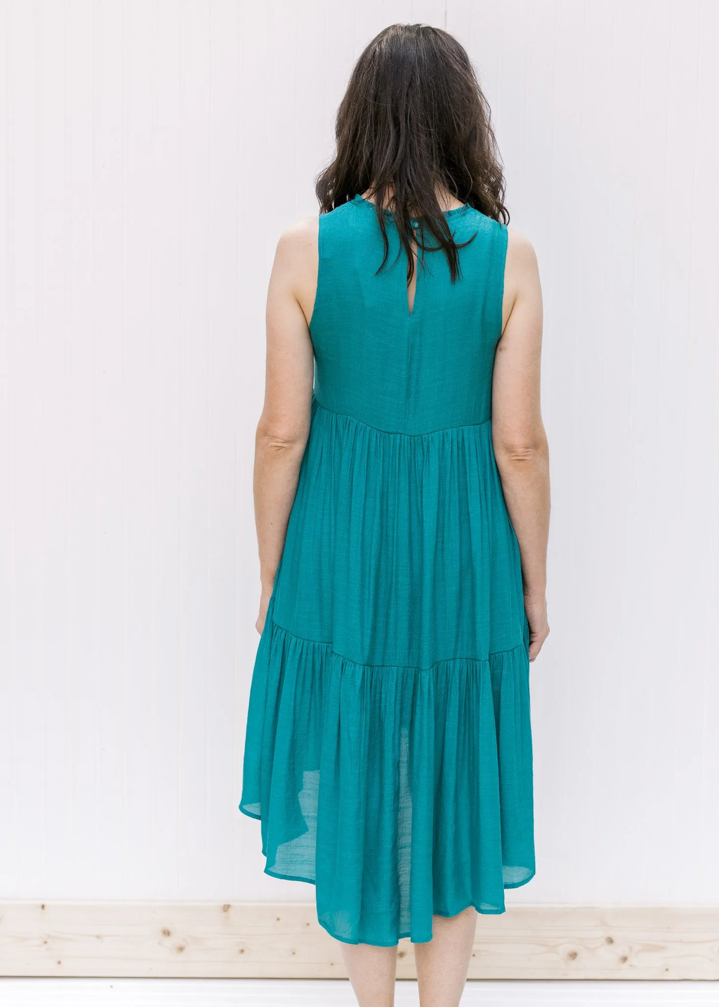 X Susie Teal Sleeveless Dress