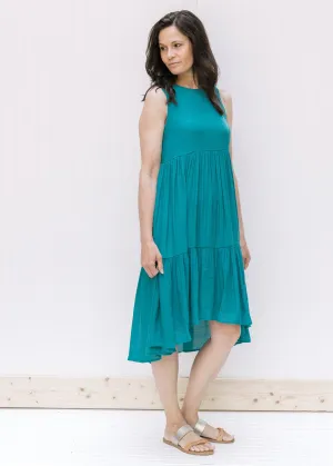 X Susie Teal Sleeveless Dress