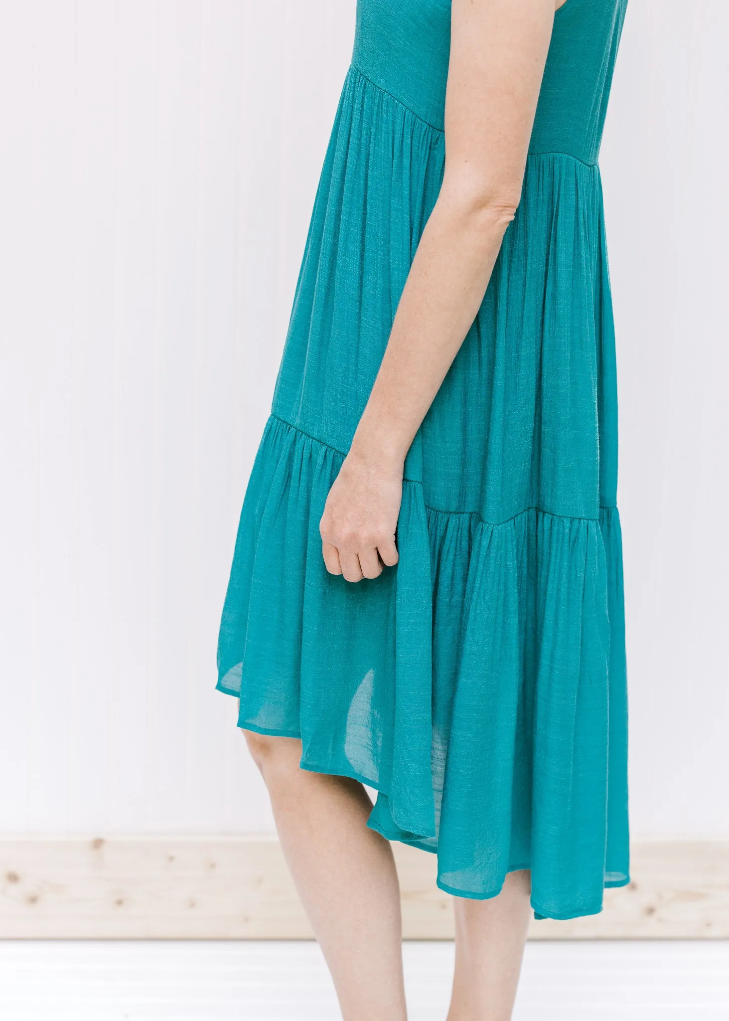 X Susie Teal Sleeveless Dress