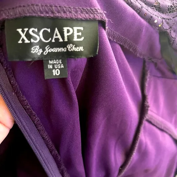 Xscape by Joanna Chen Purple Cocktail Dress, Size: 10, EUC!