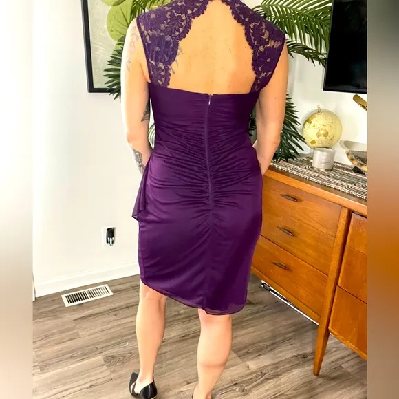 Xscape by Joanna Chen Purple Cocktail Dress, Size: 10, EUC!